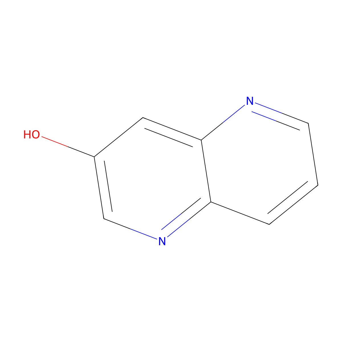 1,5-Naphthyridin-3-Ol molecular structure, CAS 14756-78-6