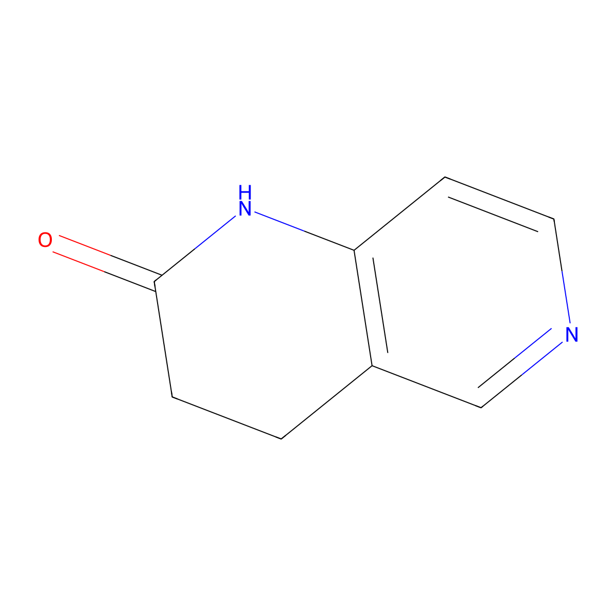3,4-Dihydro-1,6-naphthyridin-2(1H)-one molecular structure, CAS 14757-41-6