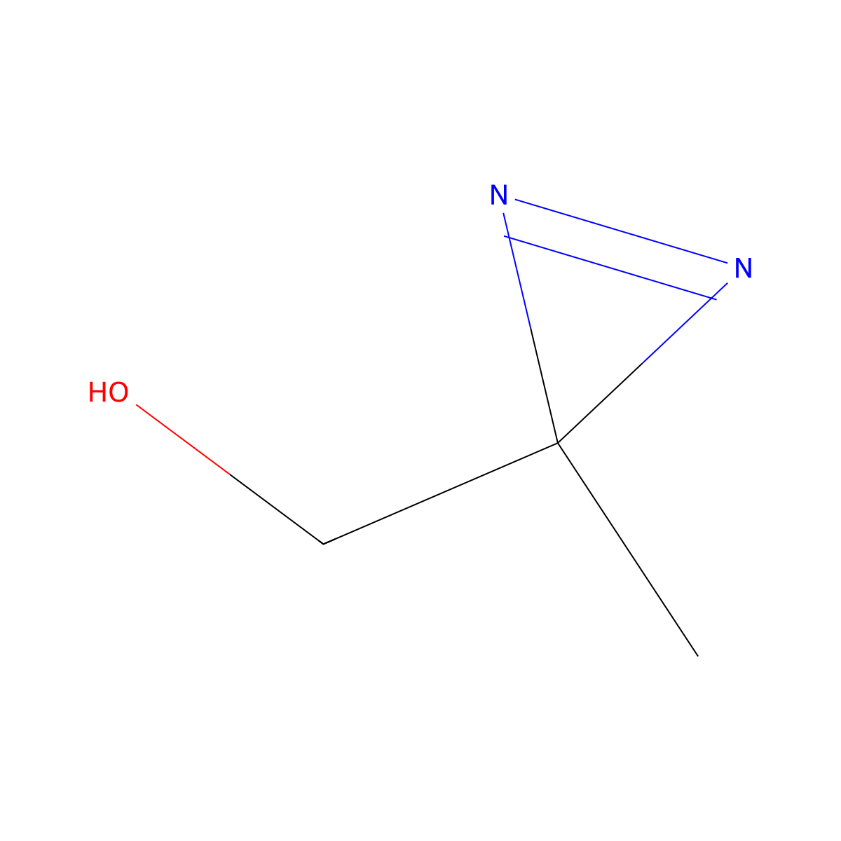 (3-methyl-3H-diazirin-3-yl)methanol molecular structure, CAS 14757-55-2