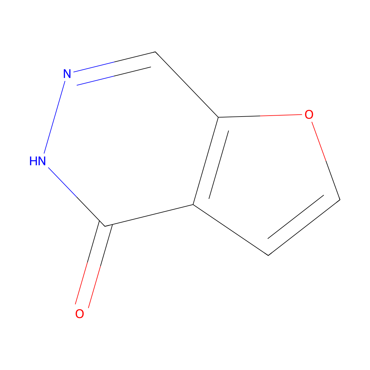 Furo[2,3-d]pyridazin-4-ol molecular structure, CAS 14757-77-8