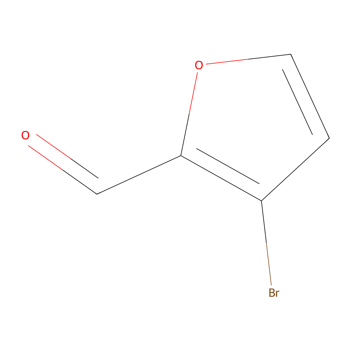 3-Bromo-2-furaldehyde molecular structure, CAS 14757-78-9