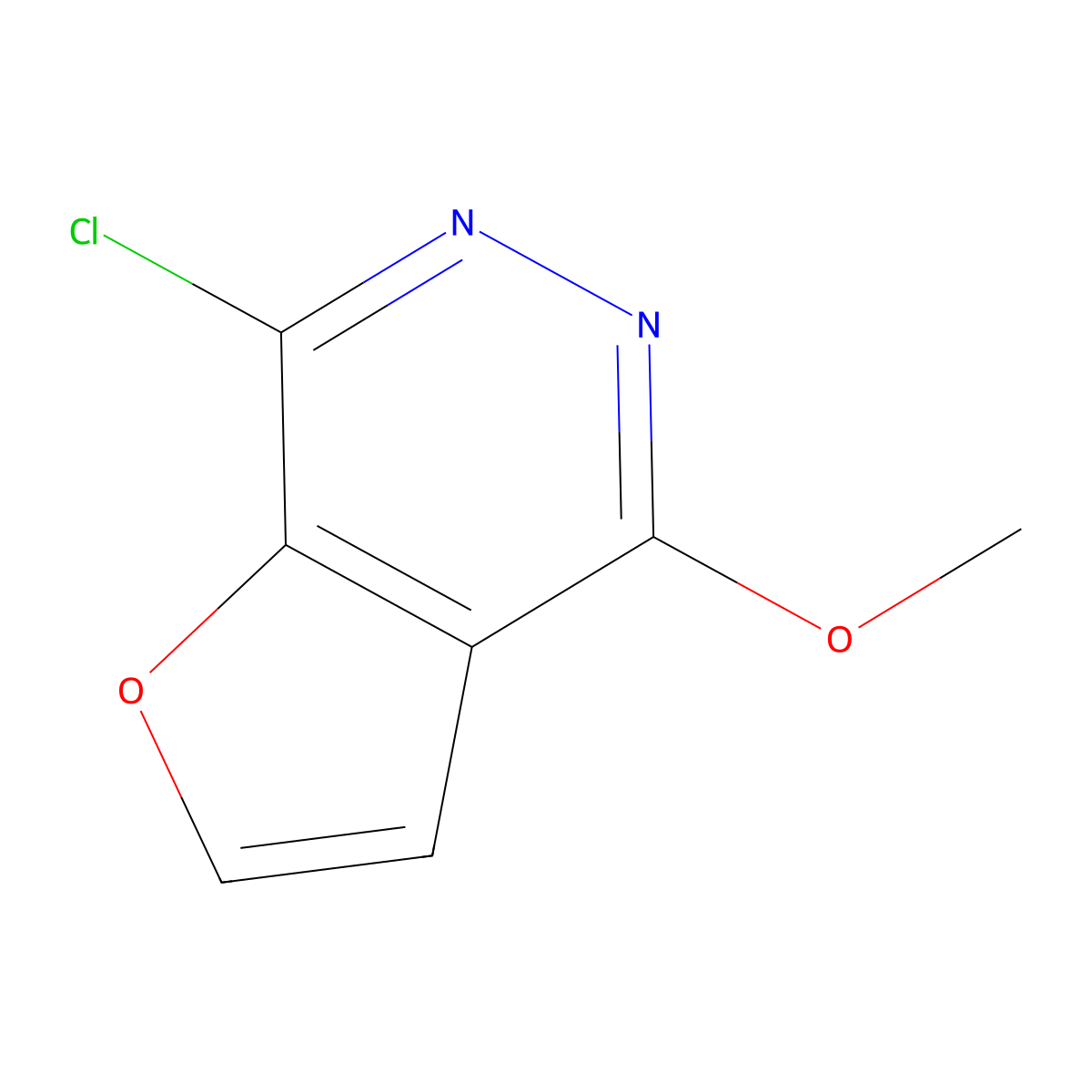 7-Chloro-4-methoxyfuro[2,3-d]pyridazine molecular structure, CAS 14757-87-0