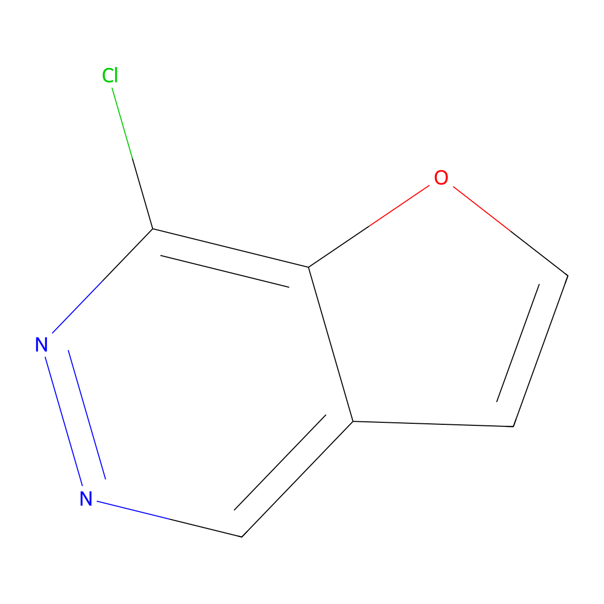 7-Chlorofuro(2,3-d)pyridazine molecular structure, CAS 14757-89-2