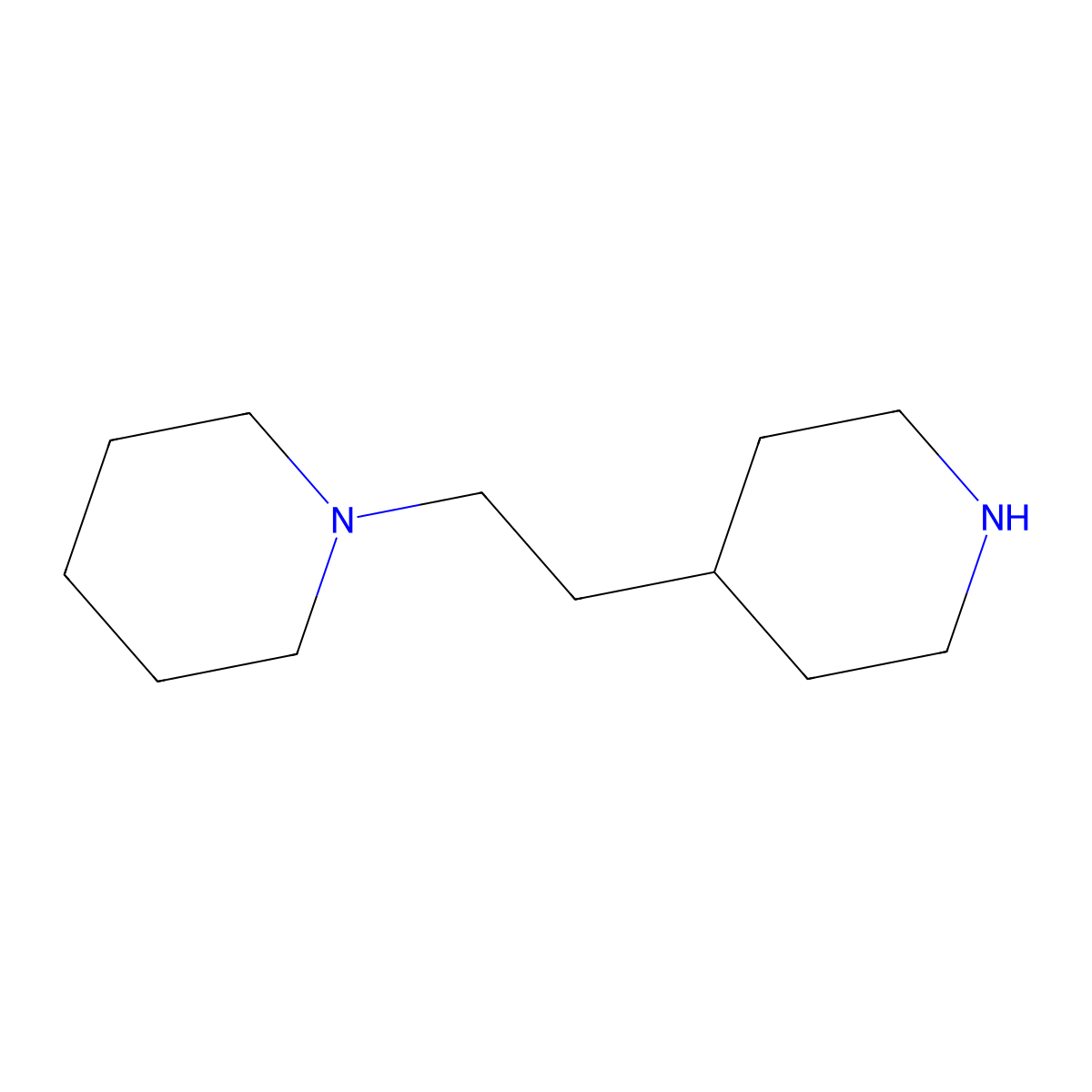 1-(2-(Piperidin-4-yl)ethyl)piperidine molecular structure, CAS 14759-09-2