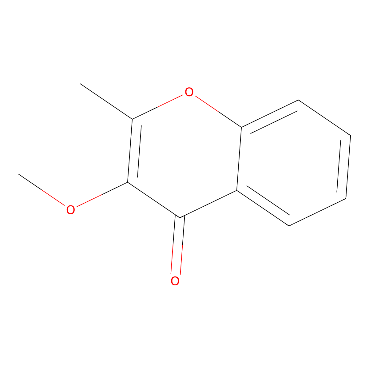 3-Methoxy-2-methyl-4H-chromen-4-one molecular structure, CAS 147590-72-5