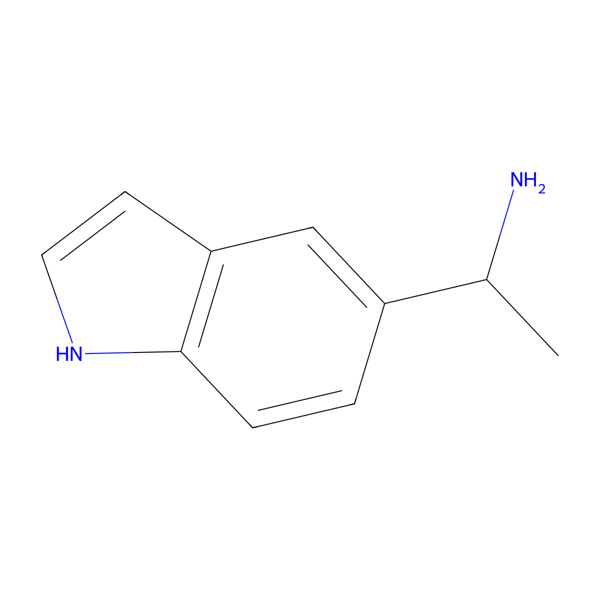 1-(1H-Indol-5-yl)ethan-1-amine molecular structure, CAS 147591-52-4