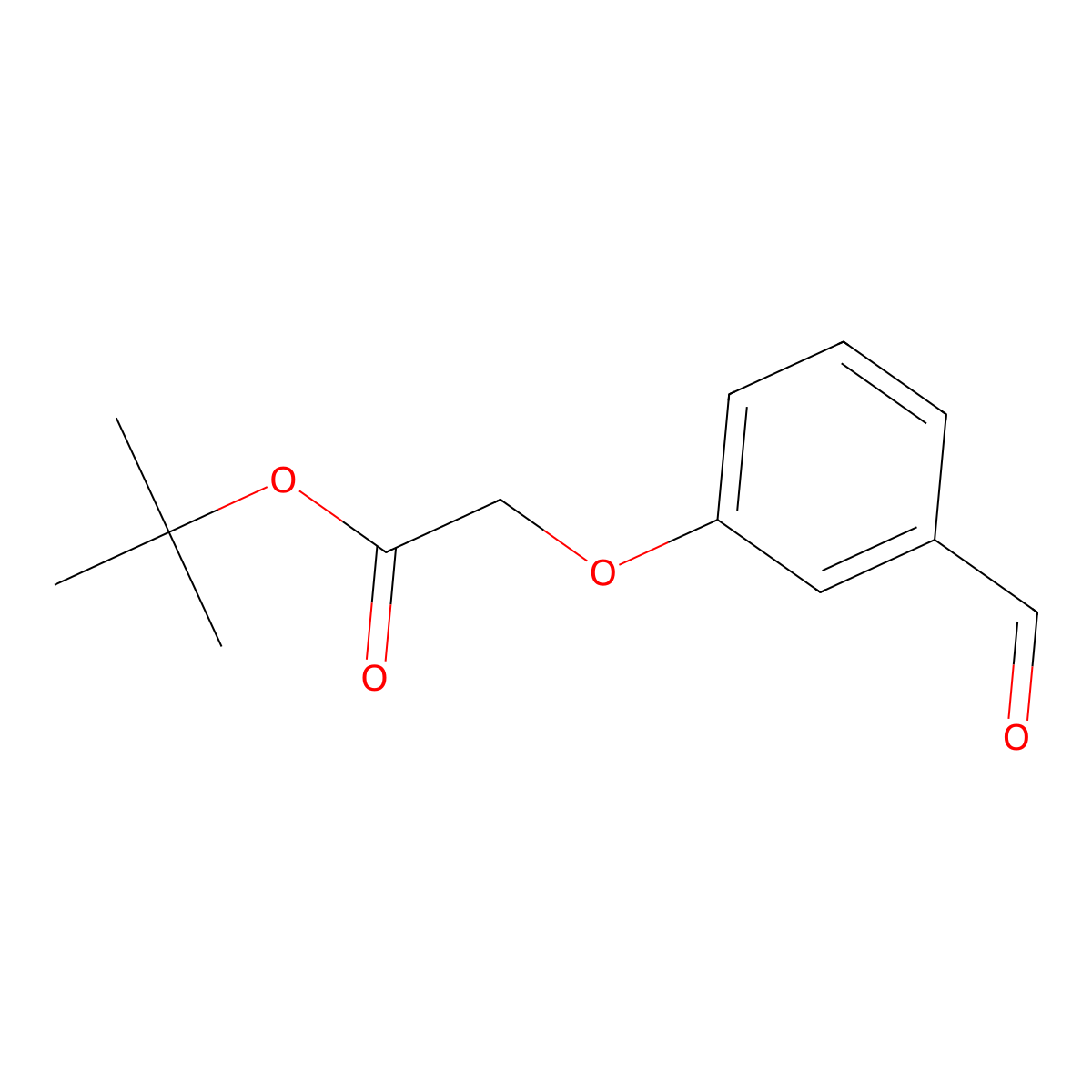 tert-Butyl (3-formylphenoxy)acetate molecular structure, CAS 147593-90-6