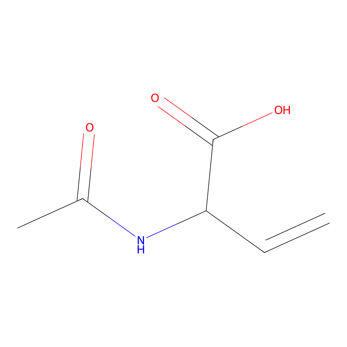 2-Acetamidobut-3-enoic acid molecular structure, CAS 147598-89-8