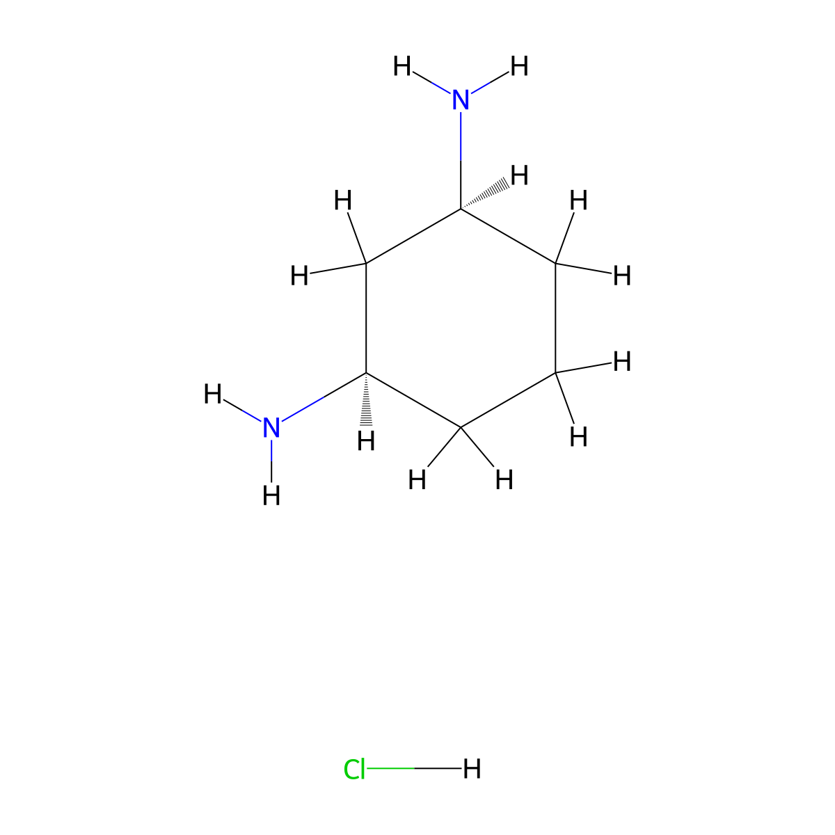 cis-cyclohexane-1,3-diaMine hydrochloride molecular structure, CAS 1476045-92-7