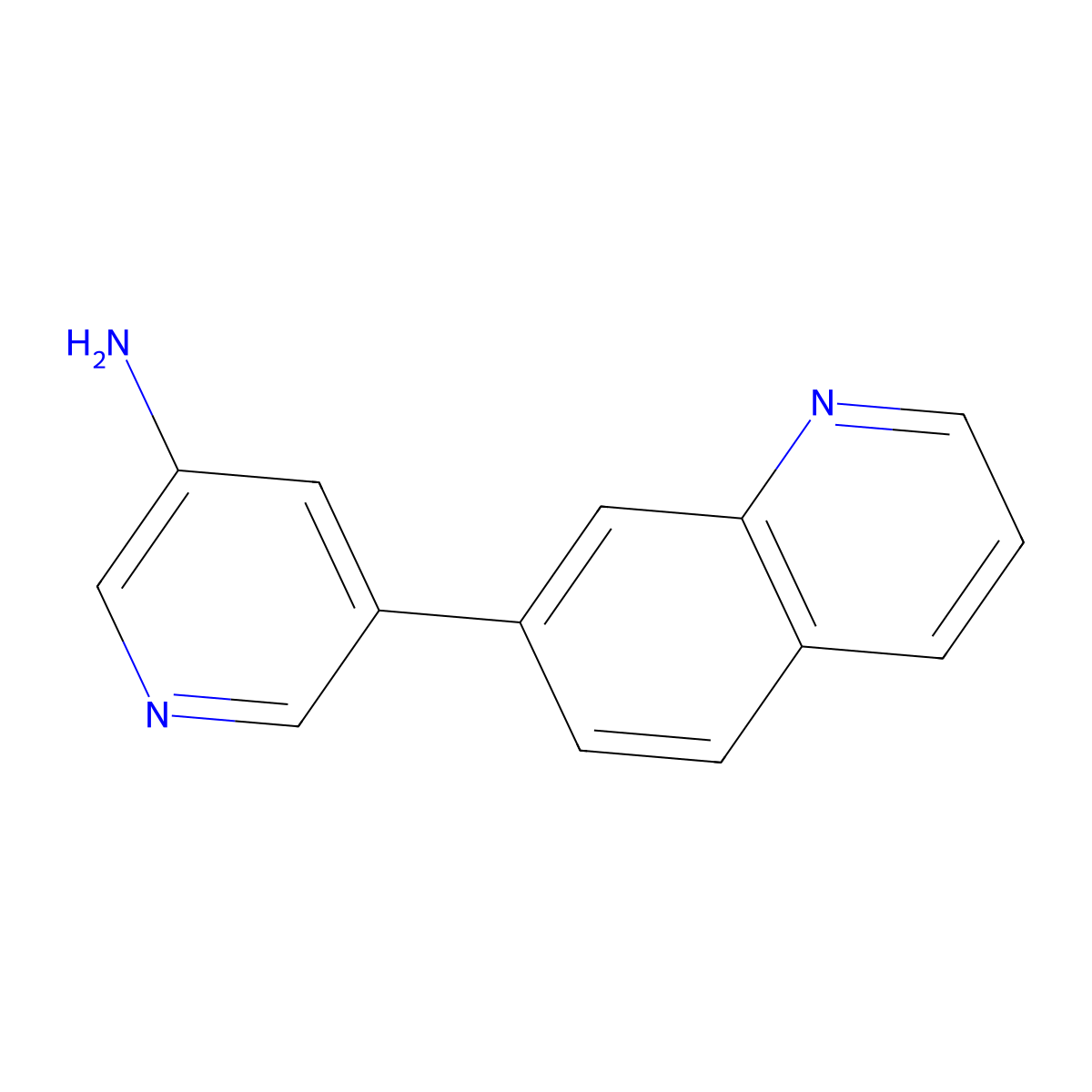 5-(7-Quinolinyl)-3-pyridinamine molecular structure, CAS 1476061-42-3