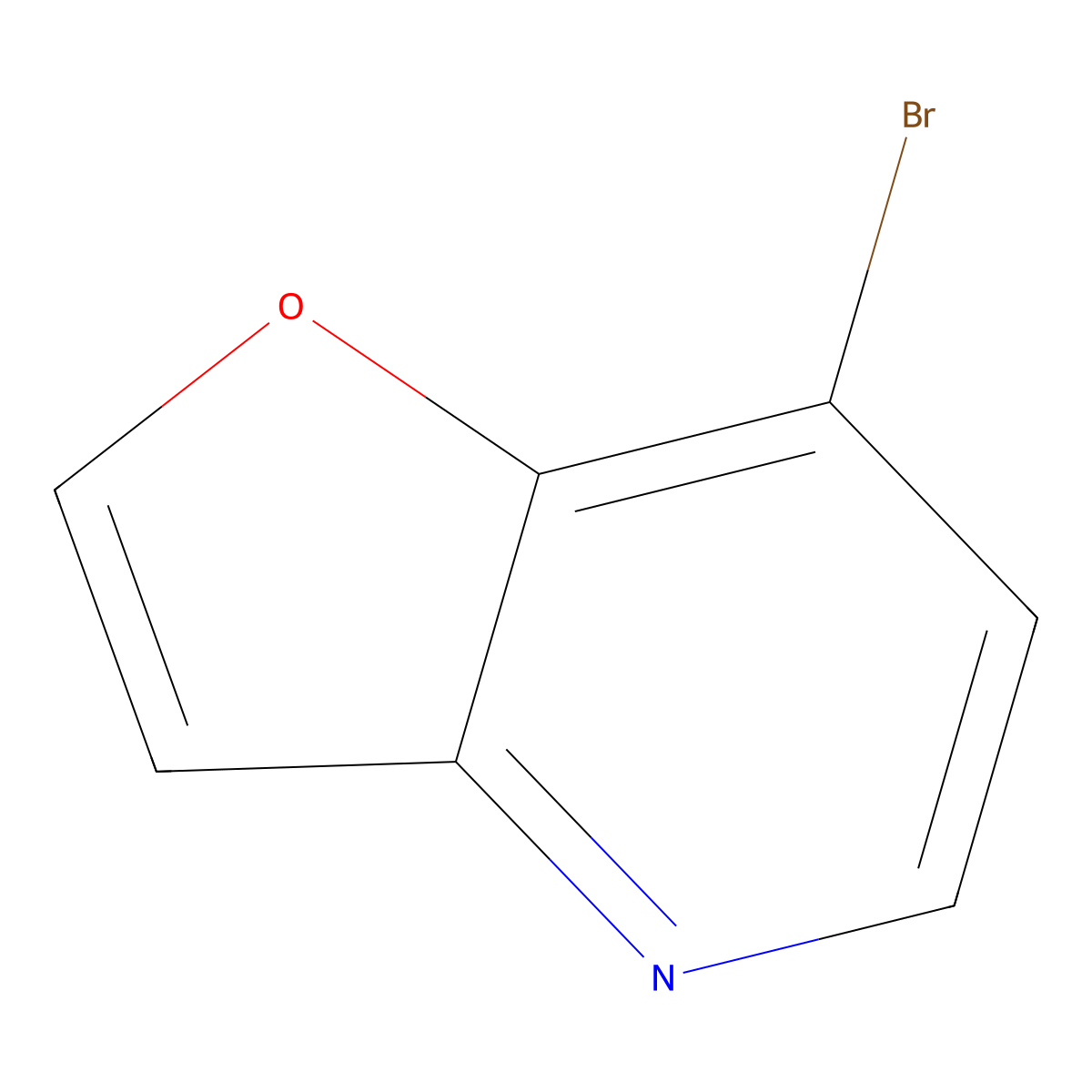 7-Bromofuro[3,2-b]pyridine molecular structure, CAS 1476076-19-3