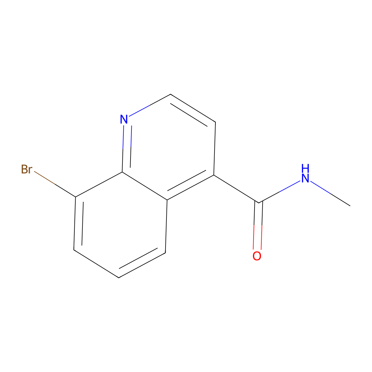 8-Bromo-N-methylquinoline-4-carboxamide molecular structure, CAS 1476076-33-1
