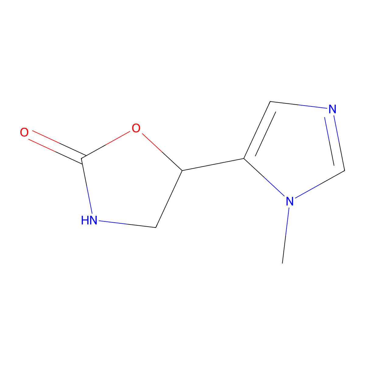 5-(1-Methyl-1h-imidazol-5-yl)oxazolidin-2-one molecular structure, CAS 1476098-94-8