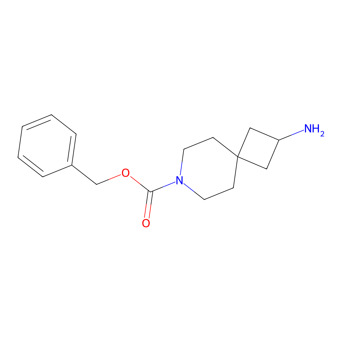 Benzyl 2-amino-7-azaspiro[3.5]nonane-7-carboxylate molecular structure, CAS 147611-02-7