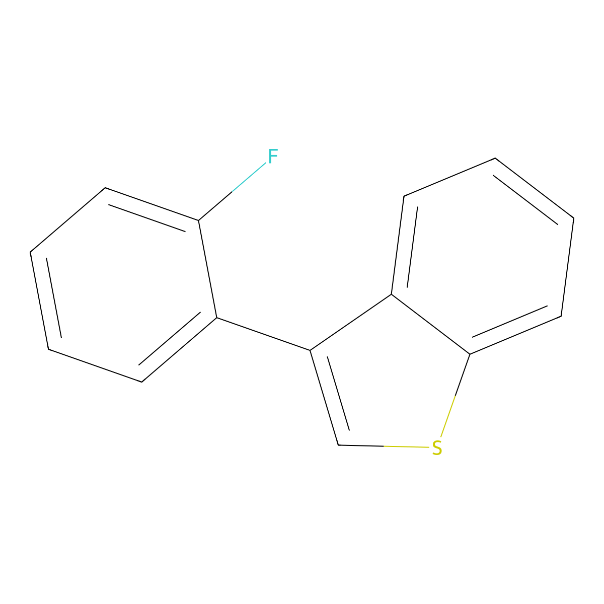 3-(2-Fluorophenyl)benzo[b]thiophene molecular structure, CAS 147619-68-9