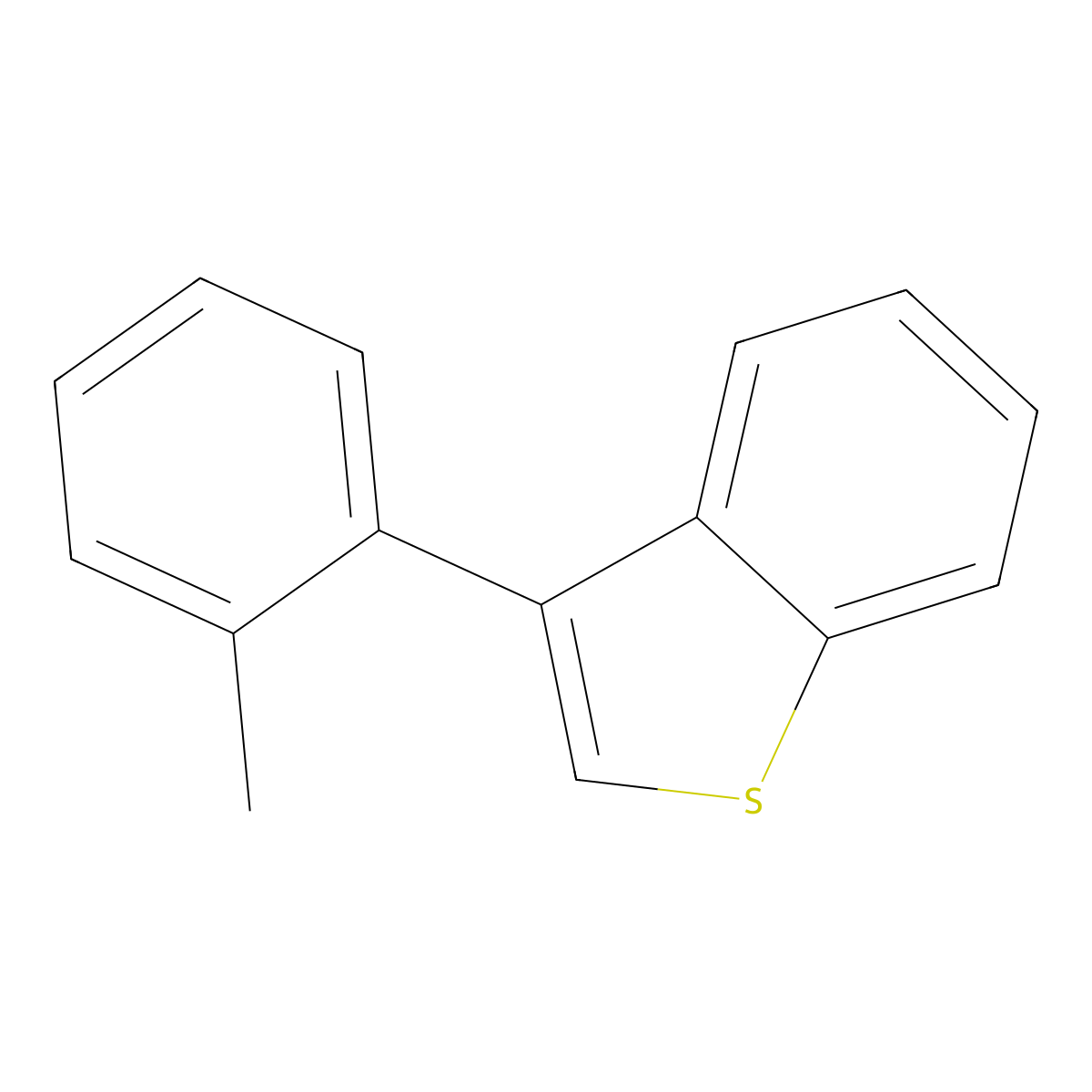 3-(2-Methylphenyl)-1-benzothiophene molecular structure, CAS 147619-79-2