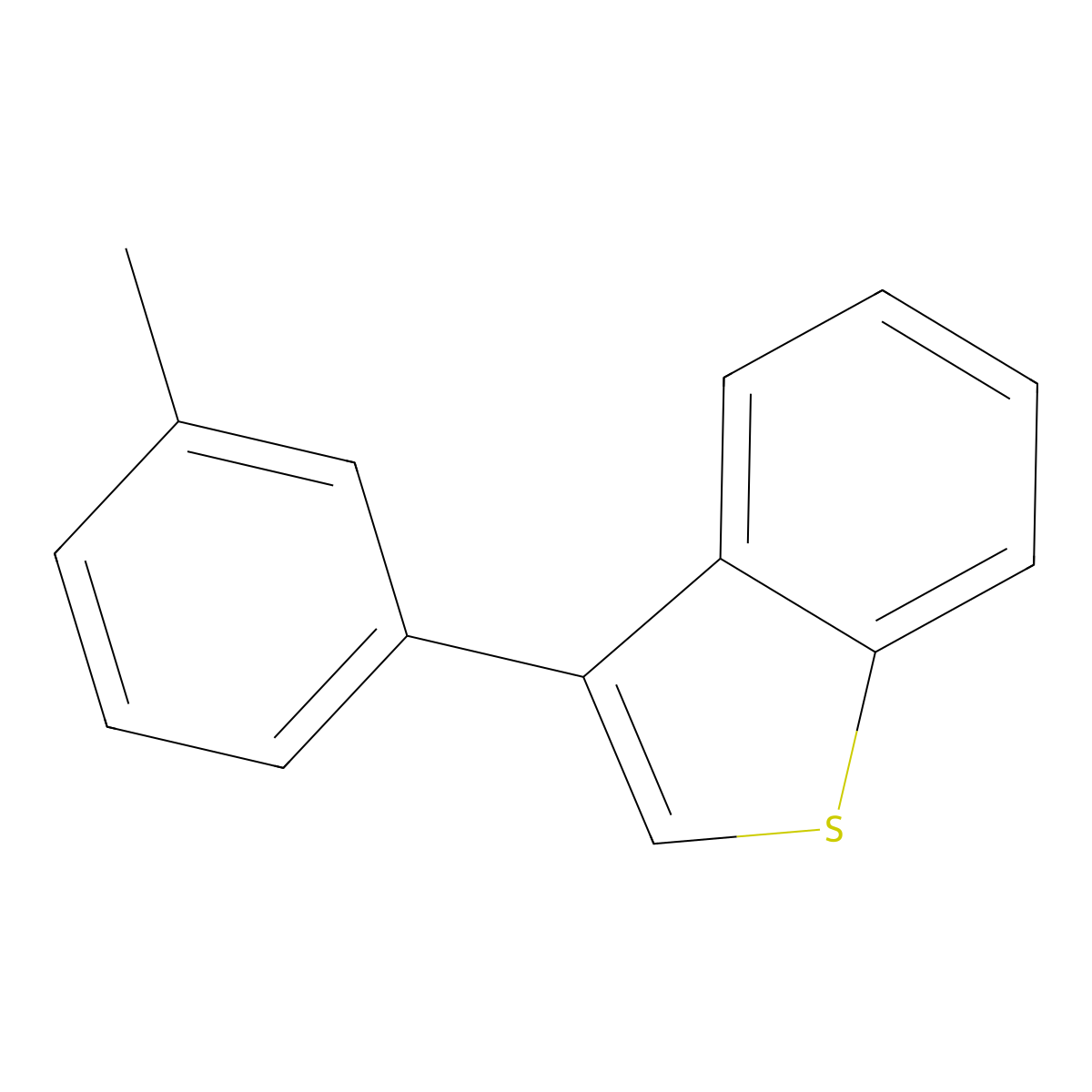 3-(3-Methylphenyl)-1-benzothiophene molecular structure, CAS 147619-82-7