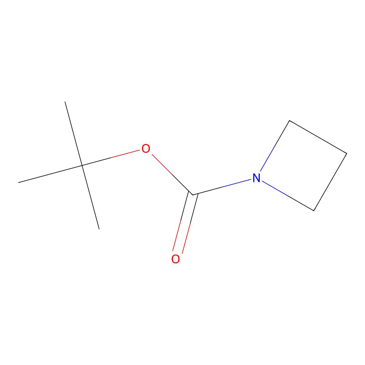 1-(tert-Butoxycarbonyl)azetidine molecular structure, CAS 147621-21-4