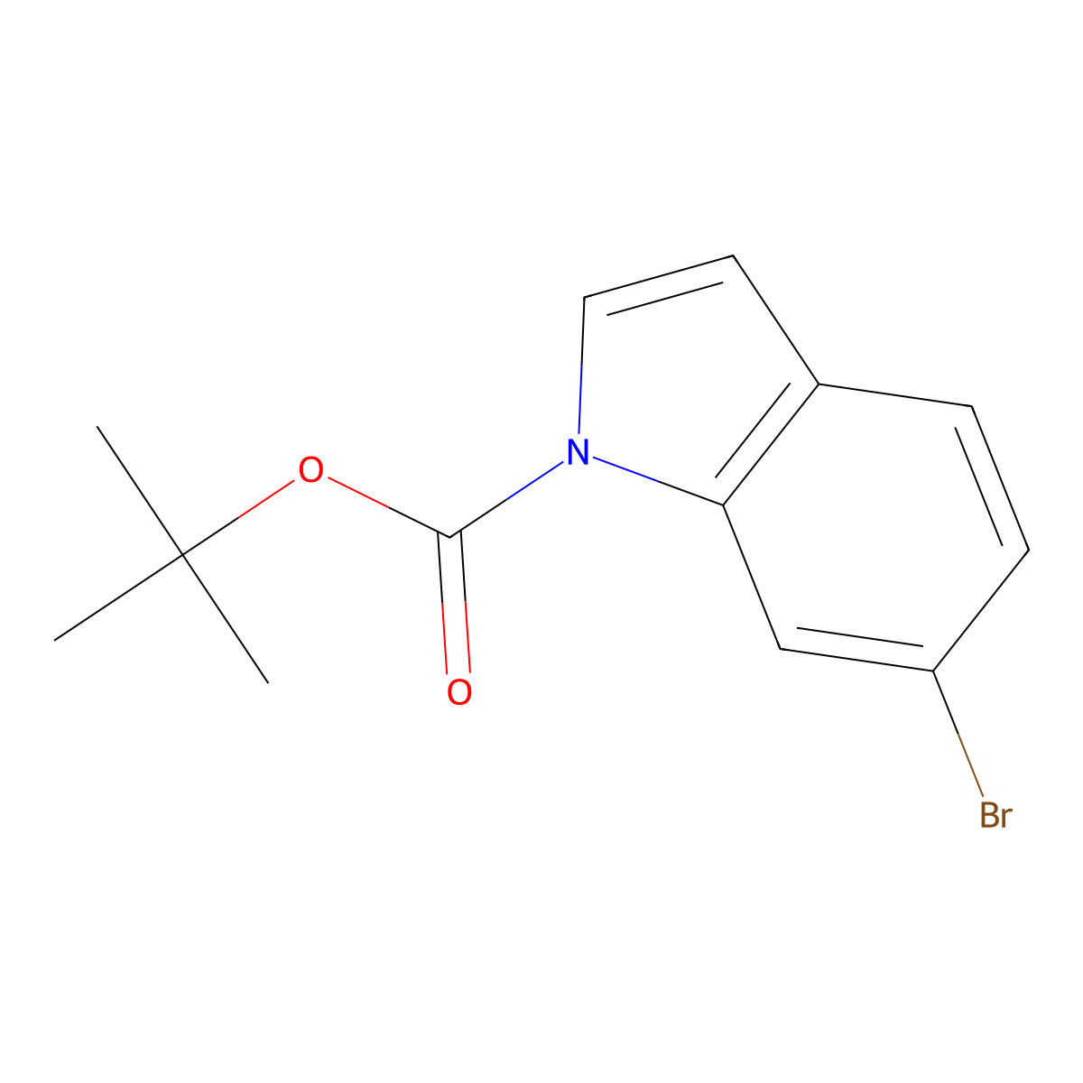 1-BOC-6-Bromoindole molecular structure, CAS 147621-26-9