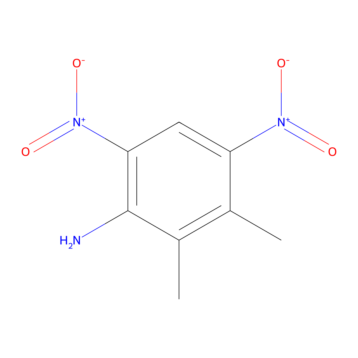 2,3-Dimethyl-4,6-dinitroaniline molecular structure, CAS 147622-43-3