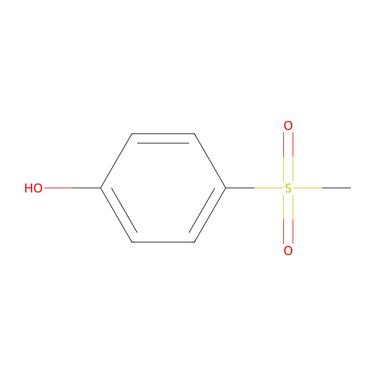4-(Methylsulfonyl)phenol molecular structure, CAS 14763-60-1