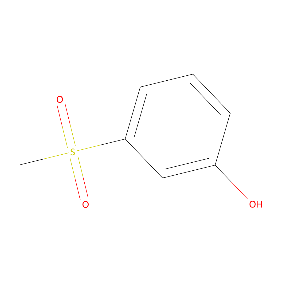 3-(Methylsulfonyl)phenol molecular structure, CAS 14763-61-2