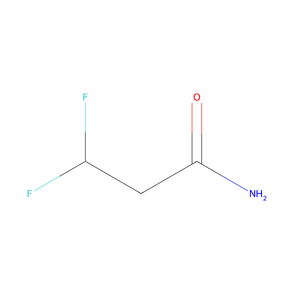 3,3-Difluoropropanamide molecular structure, CAS 147646-67-1