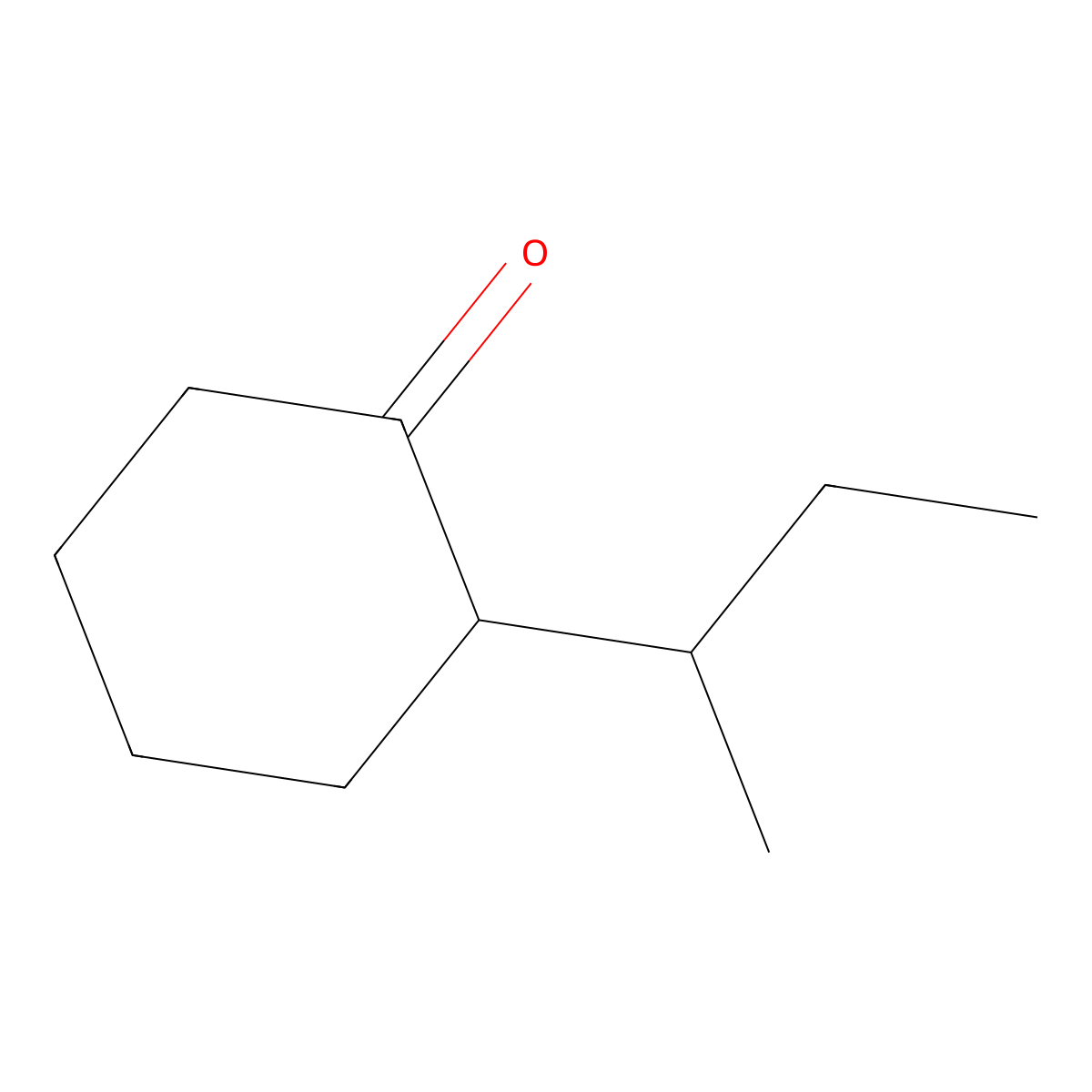 2-sec-Butyl cyclohexanone molecular structure, CAS 14765-30-1