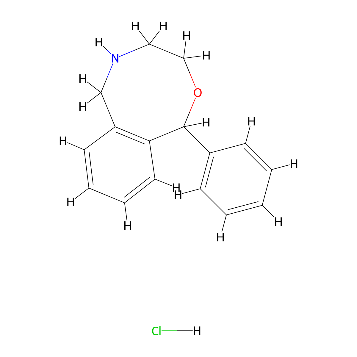 N-Desmethyl Nefopam Hydrochloride molecular structure, CAS 147656-98-2