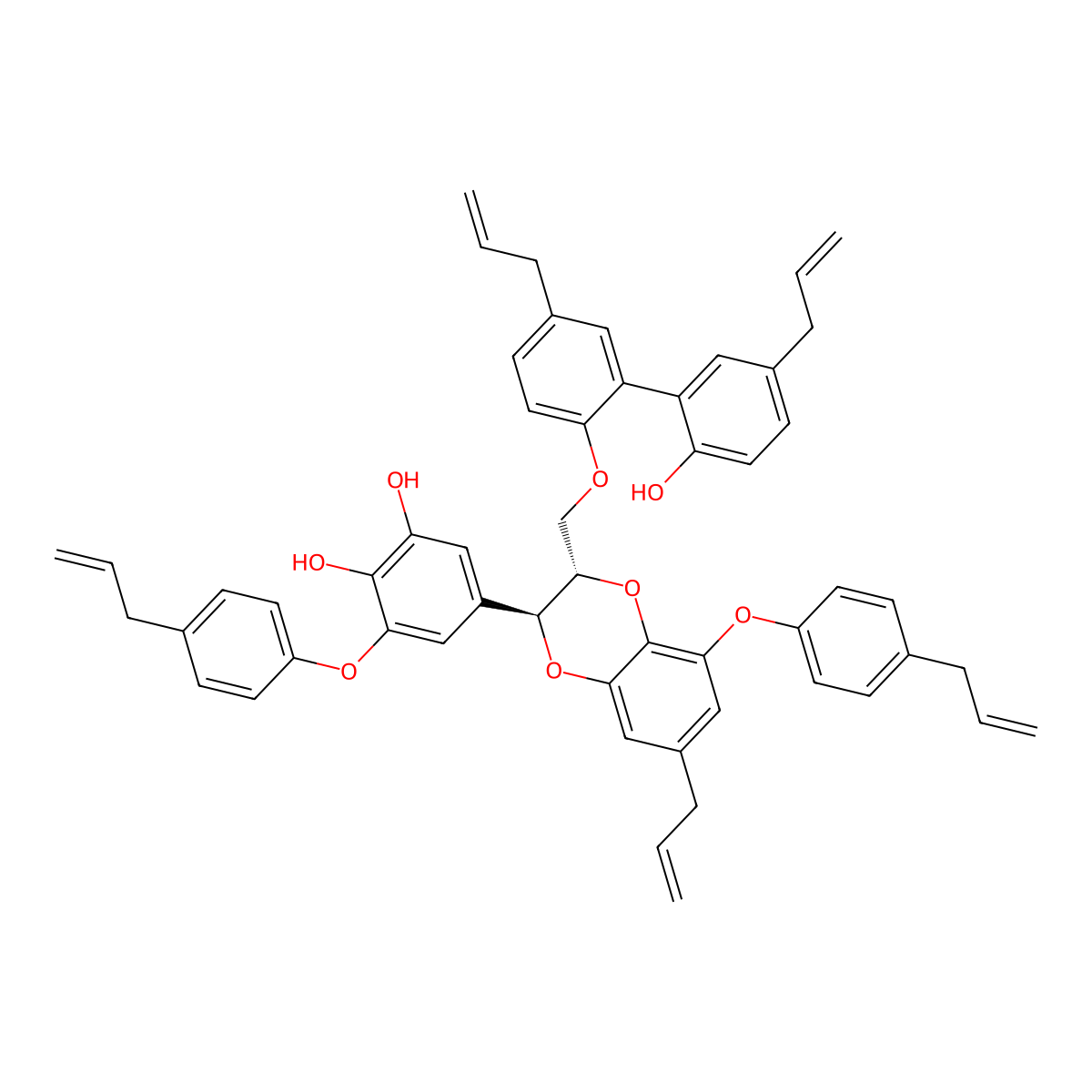 Magnolianin molecular structure, CAS 147663-91-0