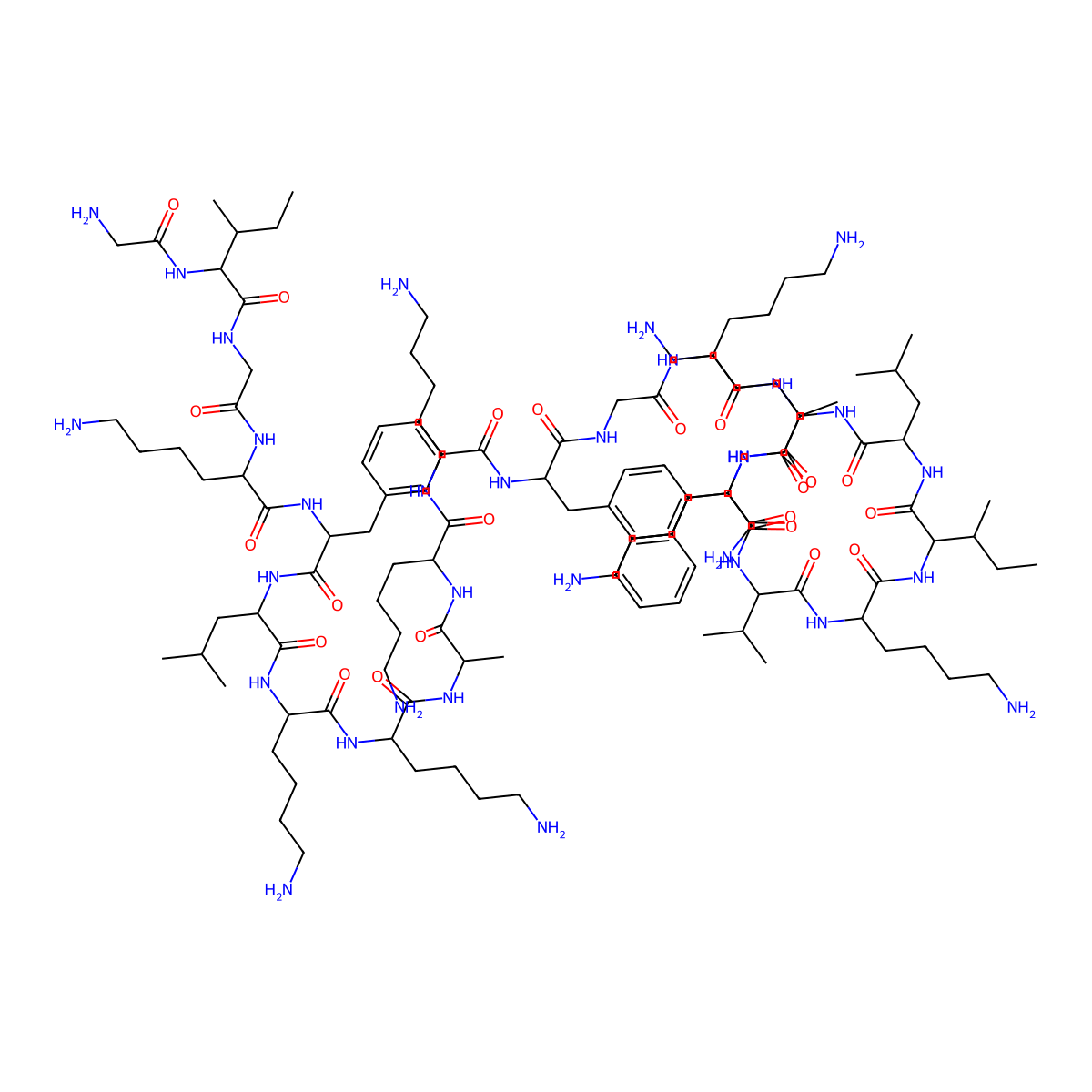 Pexiganan molecular structure, CAS 147664-63-9
