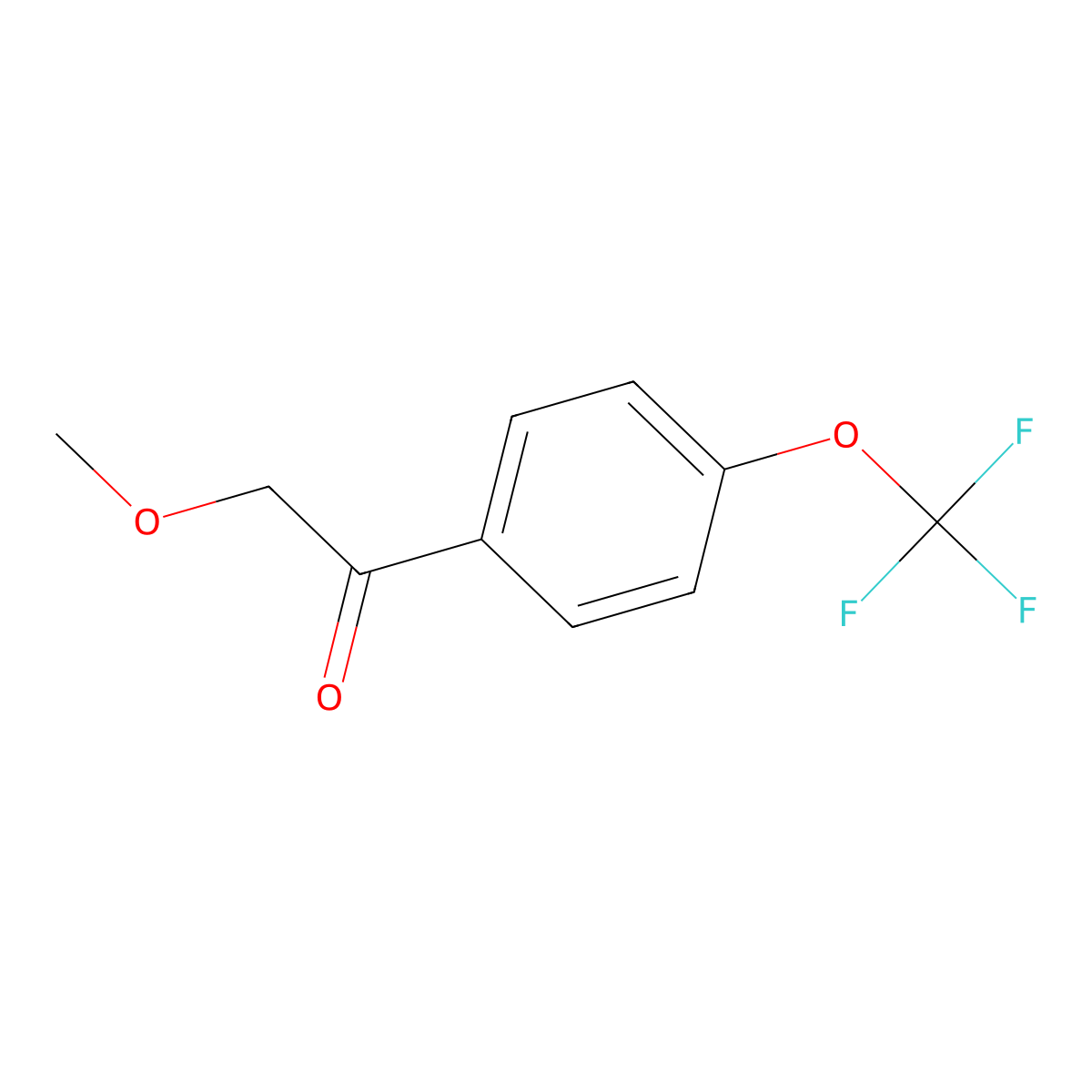 2-Methoxy-1-[4-(trifluoromethoxy)phenyl]ethanone molecular structure, CAS 1476729-69-7