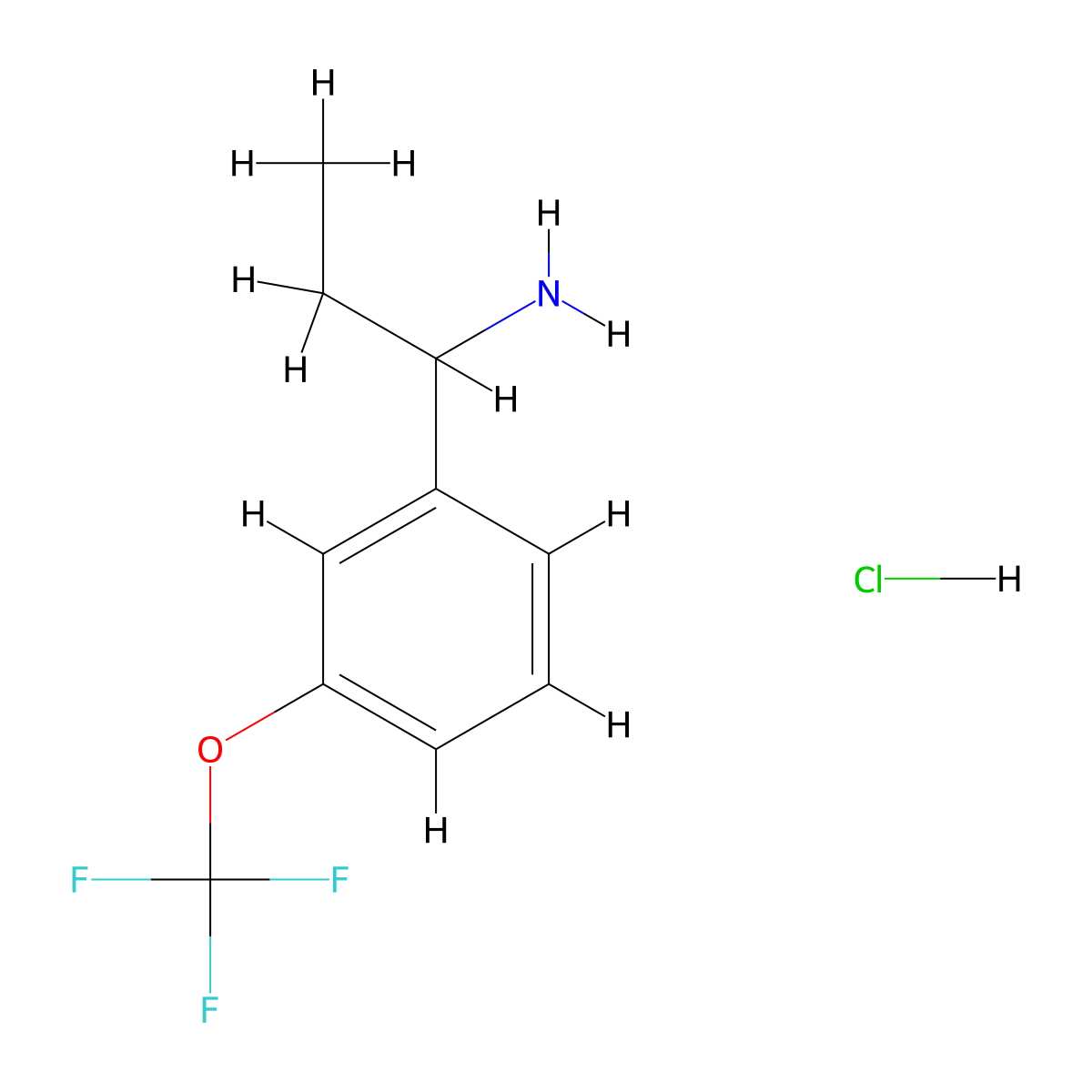 1-(3-(Trifluoromethoxy)phenyl)propan-1-amine hydrochloride molecular structure, CAS 1476730-96-7