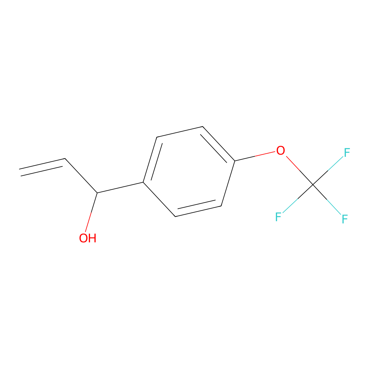 1-(4-(Trifluoromethoxy)phenyl)prop-2-en-1-ol molecular structure, CAS 1476730-97-8