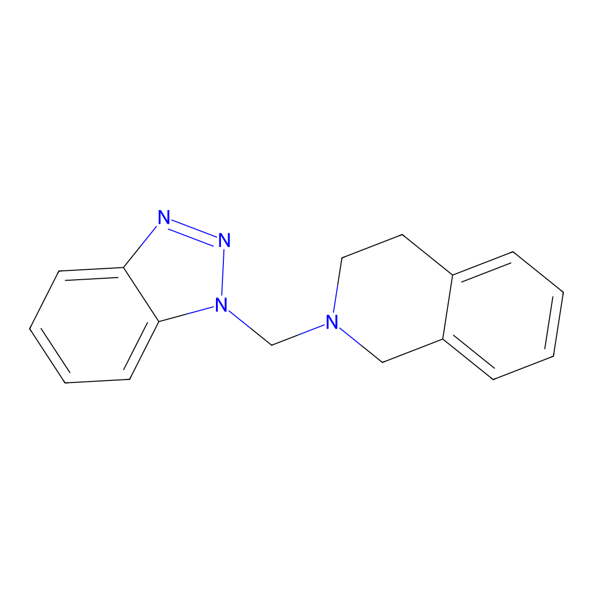 2-(1H-1,2,3-Benzotriazol-1-ylmethyl)-1,2,3,4-tetrahydroisoquinoline molecular structure, CAS 147676-25-3