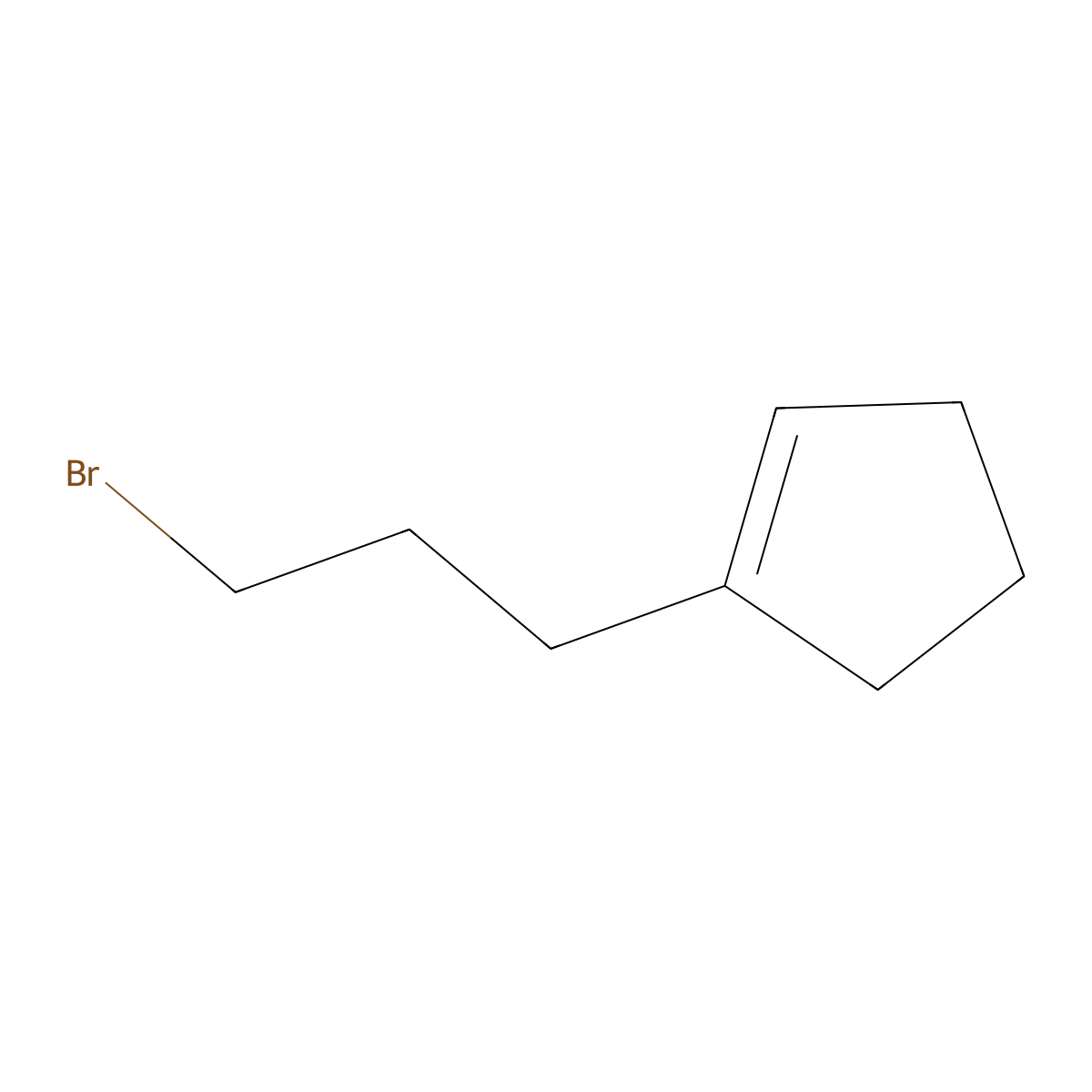 1-(3-Bromopropyl)cyclopent-1-ene molecular structure, CAS 147676-45-7