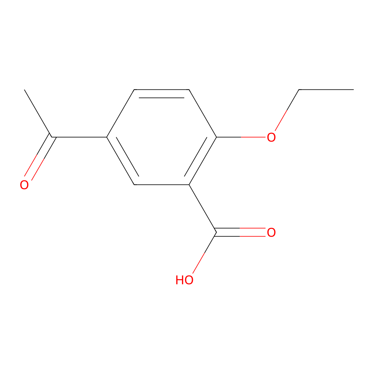 5-Acetyl-2-ethoxybenzoic acid molecular structure, CAS 147676-95-7