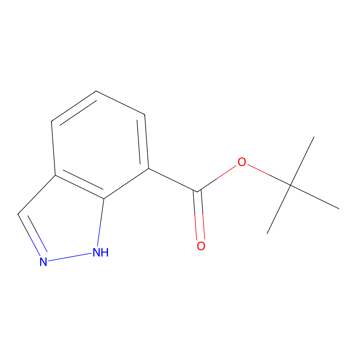 tert-Butyl 1H-indazole-7-carboxylate molecular structure, CAS 1476776-75-6