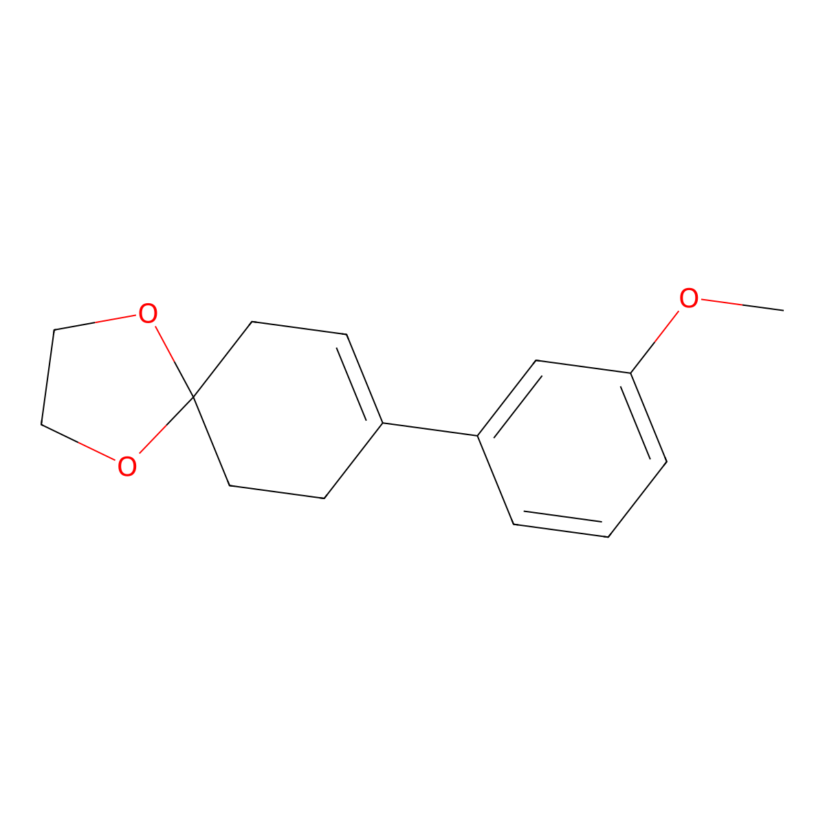 8-(3-Methoxy-phenyl)-1,4-dioxa-spiro[4.5]dec-7-ene molecular structure, CAS 147678-65-7