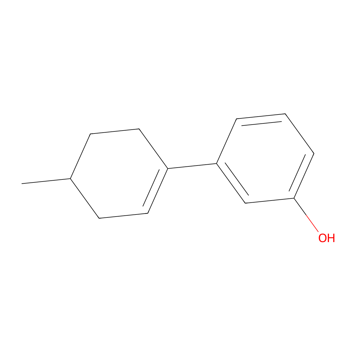 3-(4-Methyl-1-cyclohexen-1-yl)phenol molecular structure, CAS 147678-67-9