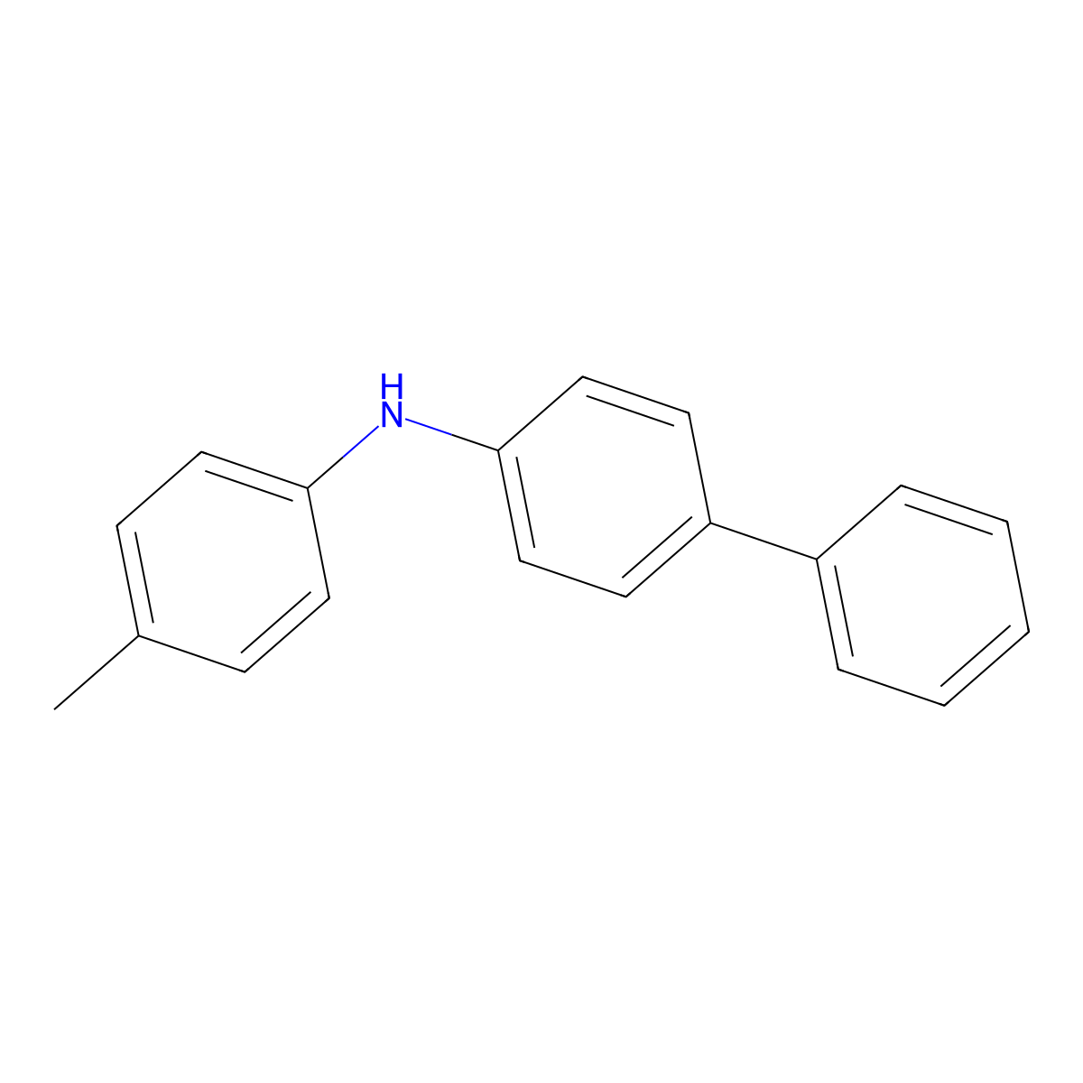 N-p-tolylbiphenyl-4-amine molecular structure, CAS 147678-90-8