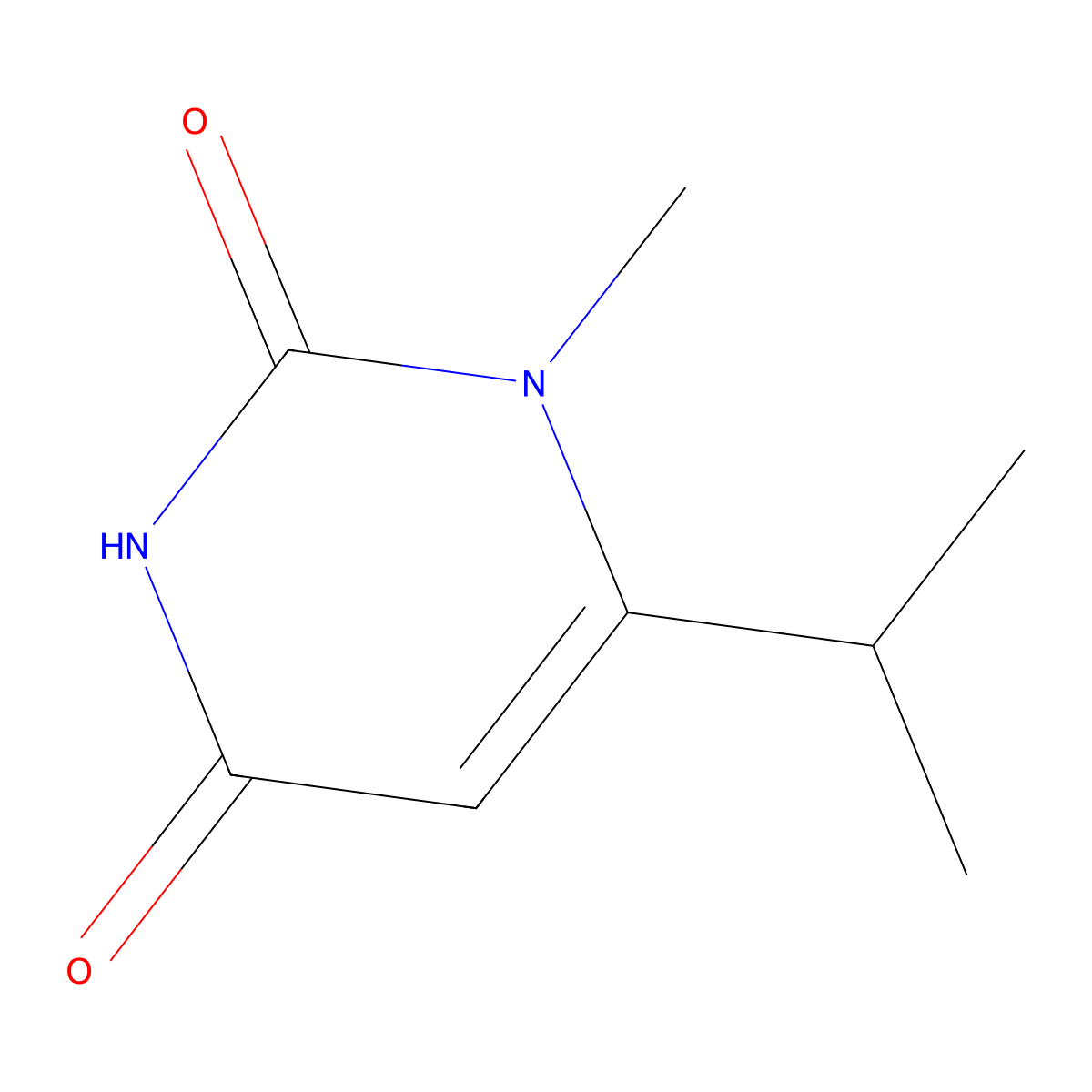 6-Isopropyl-1-methylpyrimidine-2,4(1H,3H)-dione molecular structure, CAS 1476792-06-9