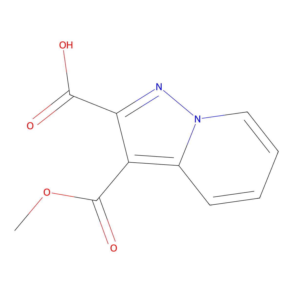 3-(Methoxycarbonyl)pyrazolo[1,5-a]pyridine-2-carboxylic acid molecular structure, CAS 1476799-51-5