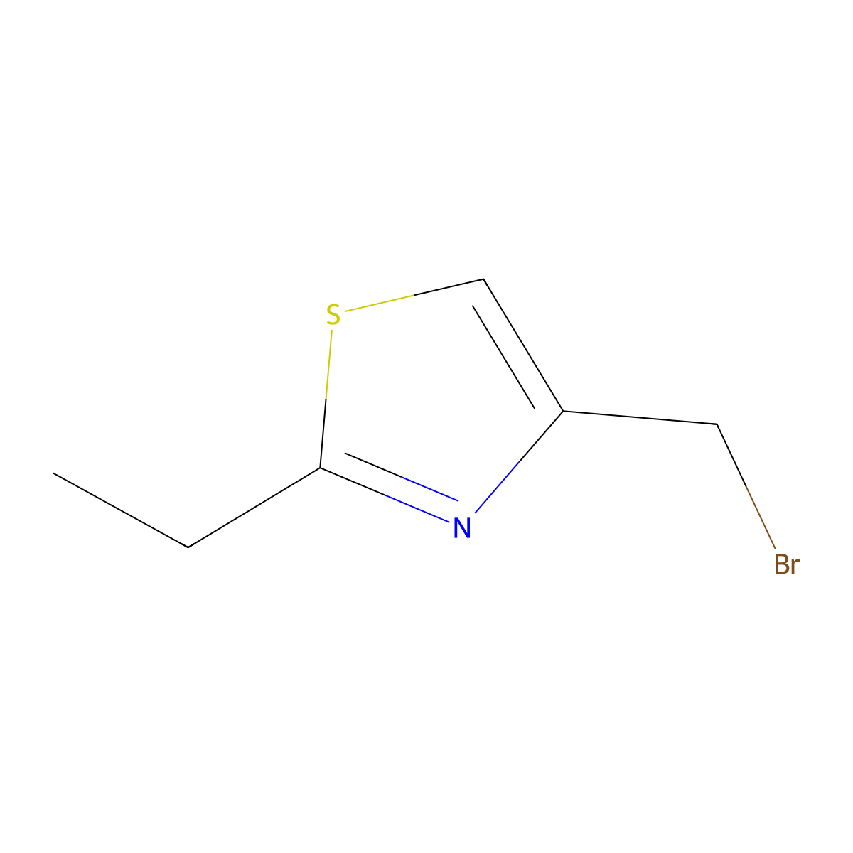 4-(Bromomethyl)-2-ethyl-1,3-thiazole molecular structure, CAS 1476847-82-1