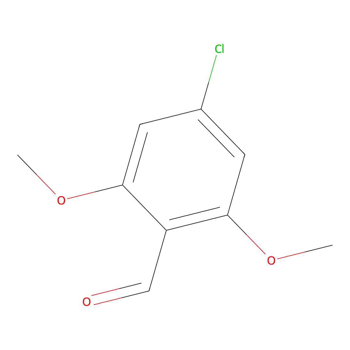 4-Chloro-2,6-dimethoxybenzaldehyde molecular structure, CAS 1476848-17-5
