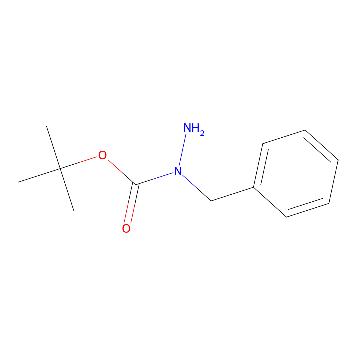 N-benzyl(tert-butoxy)carbohydrazide molecular structure, CAS 147688-34-4