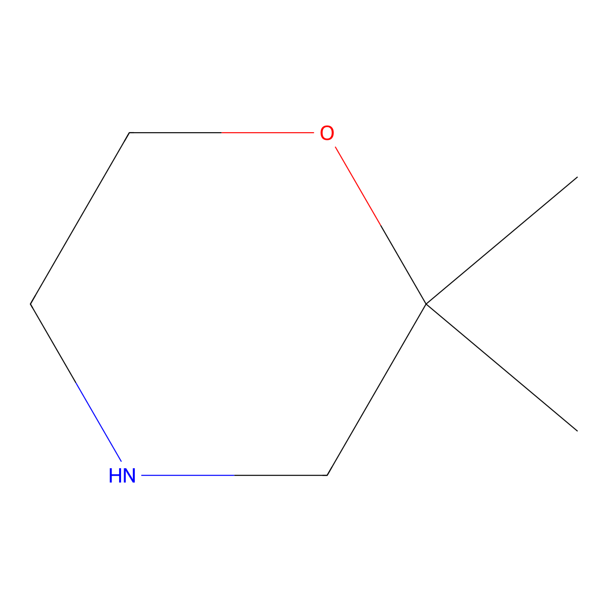 2,2-Dimethylmorpholine molecular structure, CAS 147688-58-2