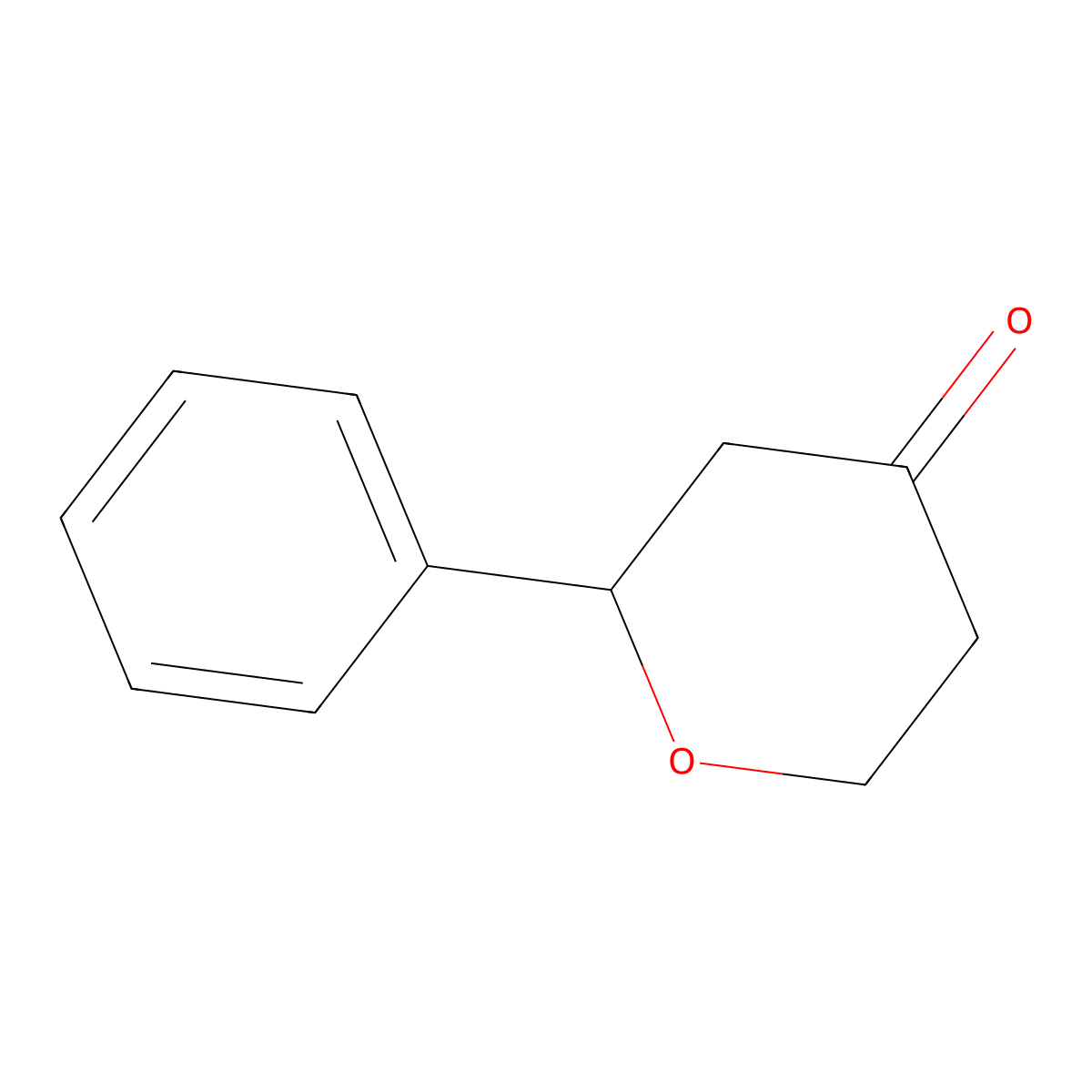 2-Phenyloxan-4-one molecular structure, CAS 147688-62-8
