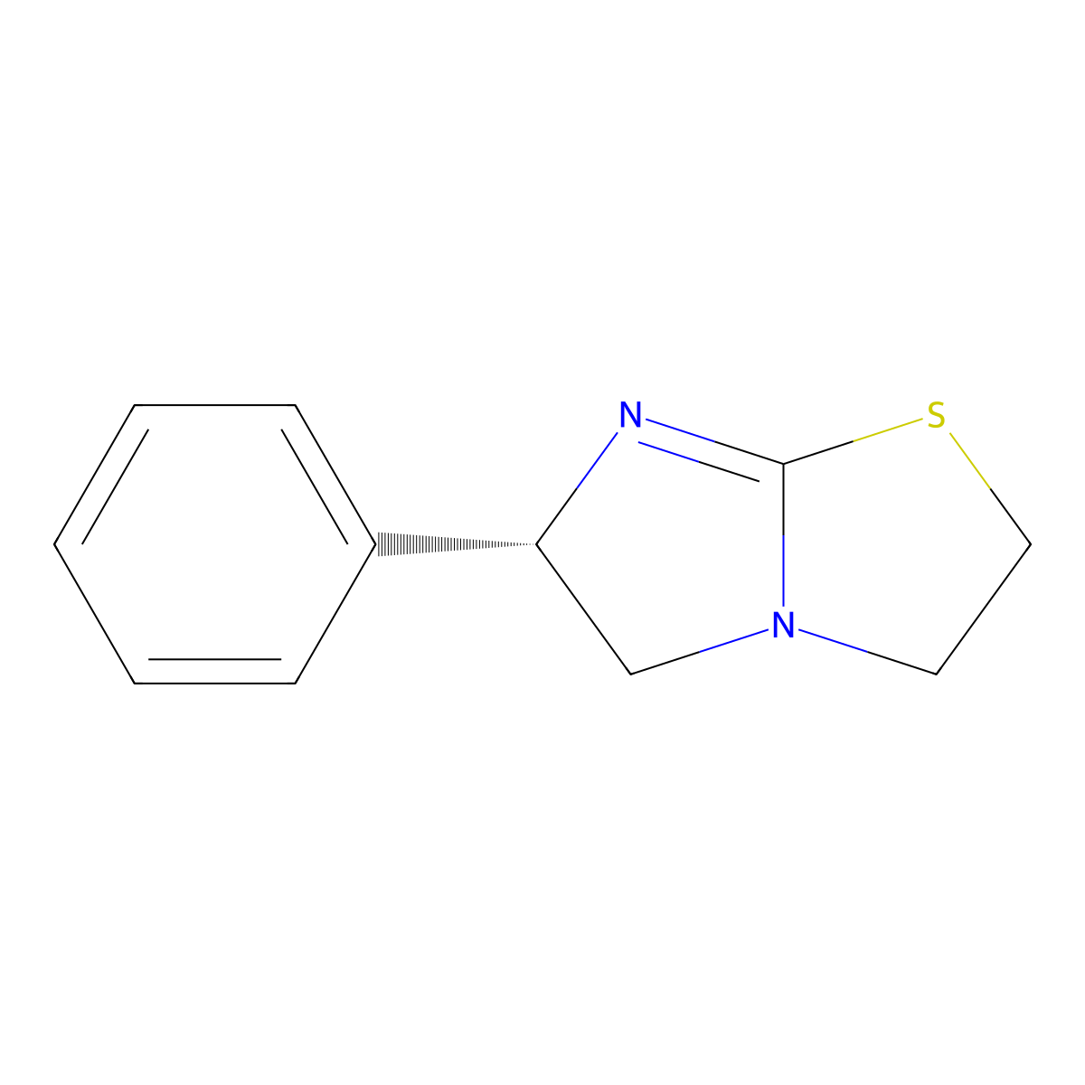 Levamisole molecular structure, CAS 14769-73-4