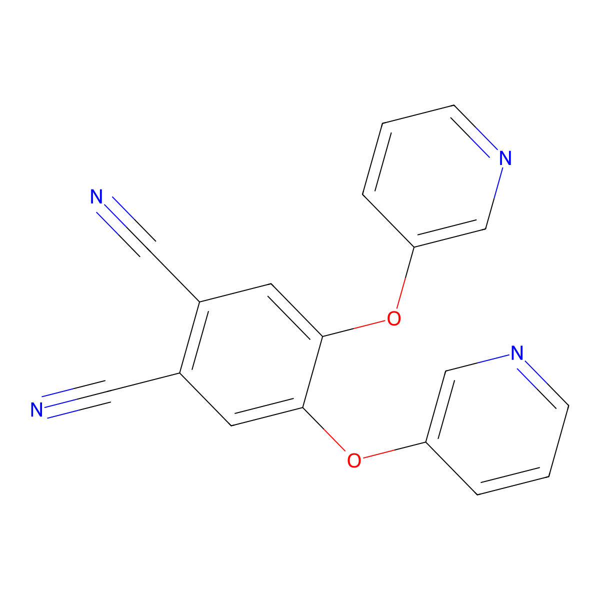 4,5-Di(3-pyridinyloxy)phthalonitrile molecular structure, CAS 147699-68-1